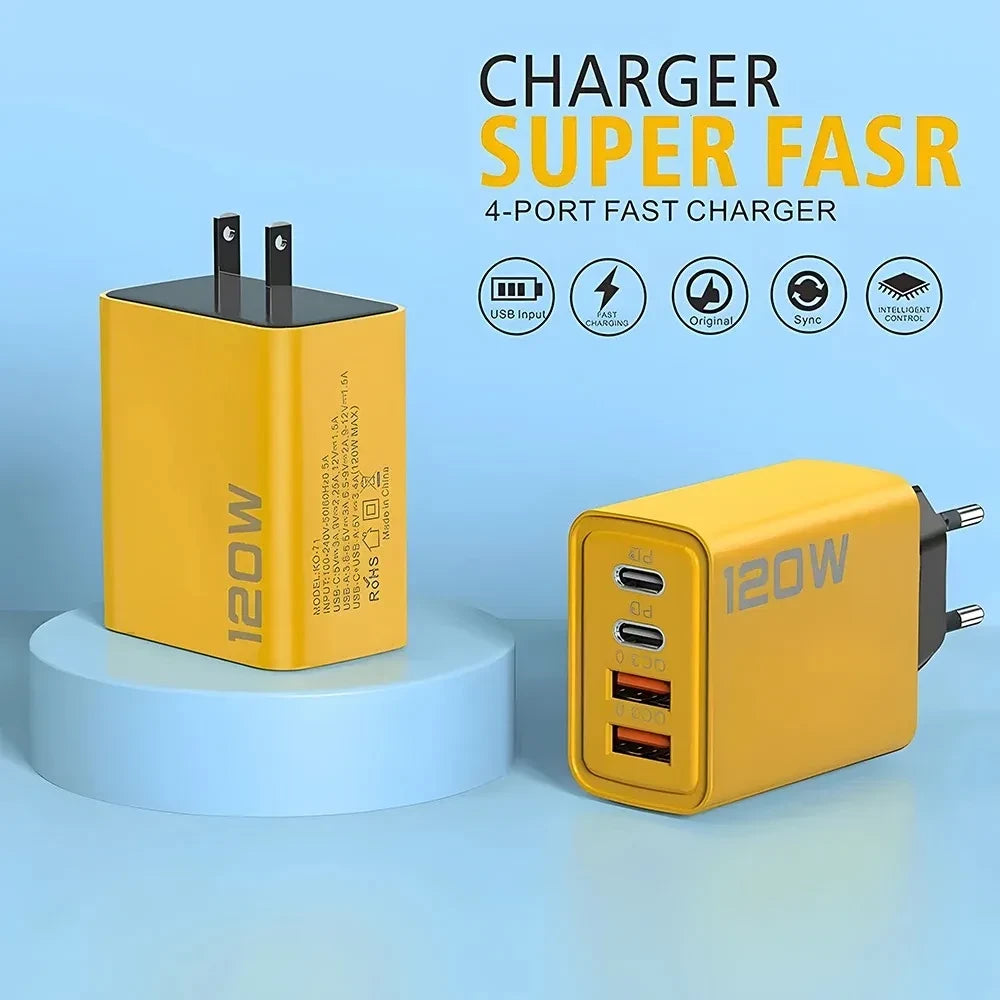 4-Port USB-C PD Charger