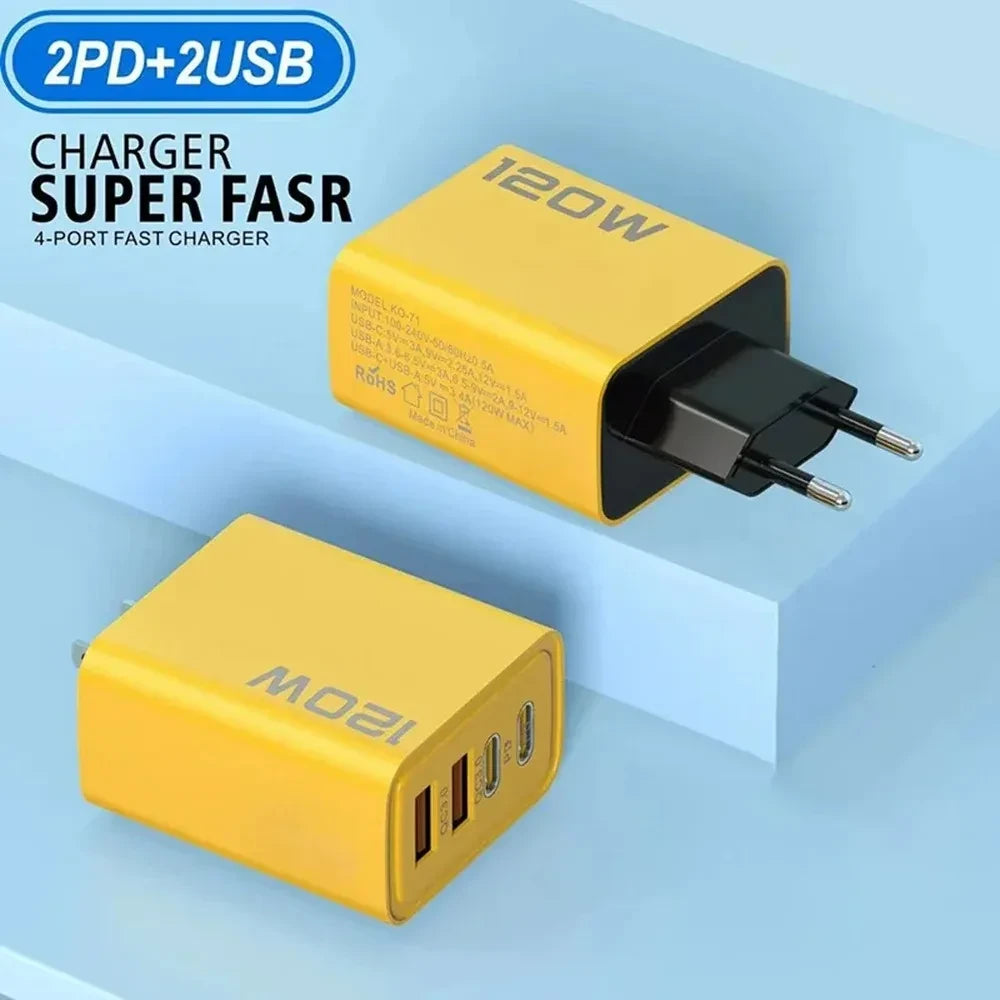4-Port USB-C PD Charger